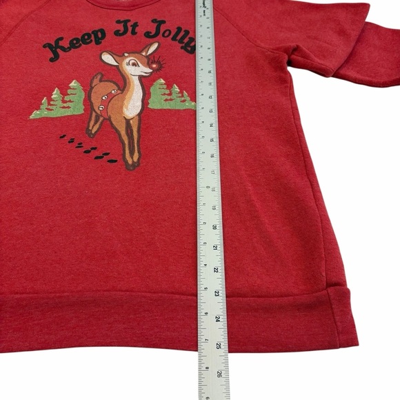 Keep It Jolly Reindeer Sweatshirt – Christmas Crewneck - Picture 4 of 9